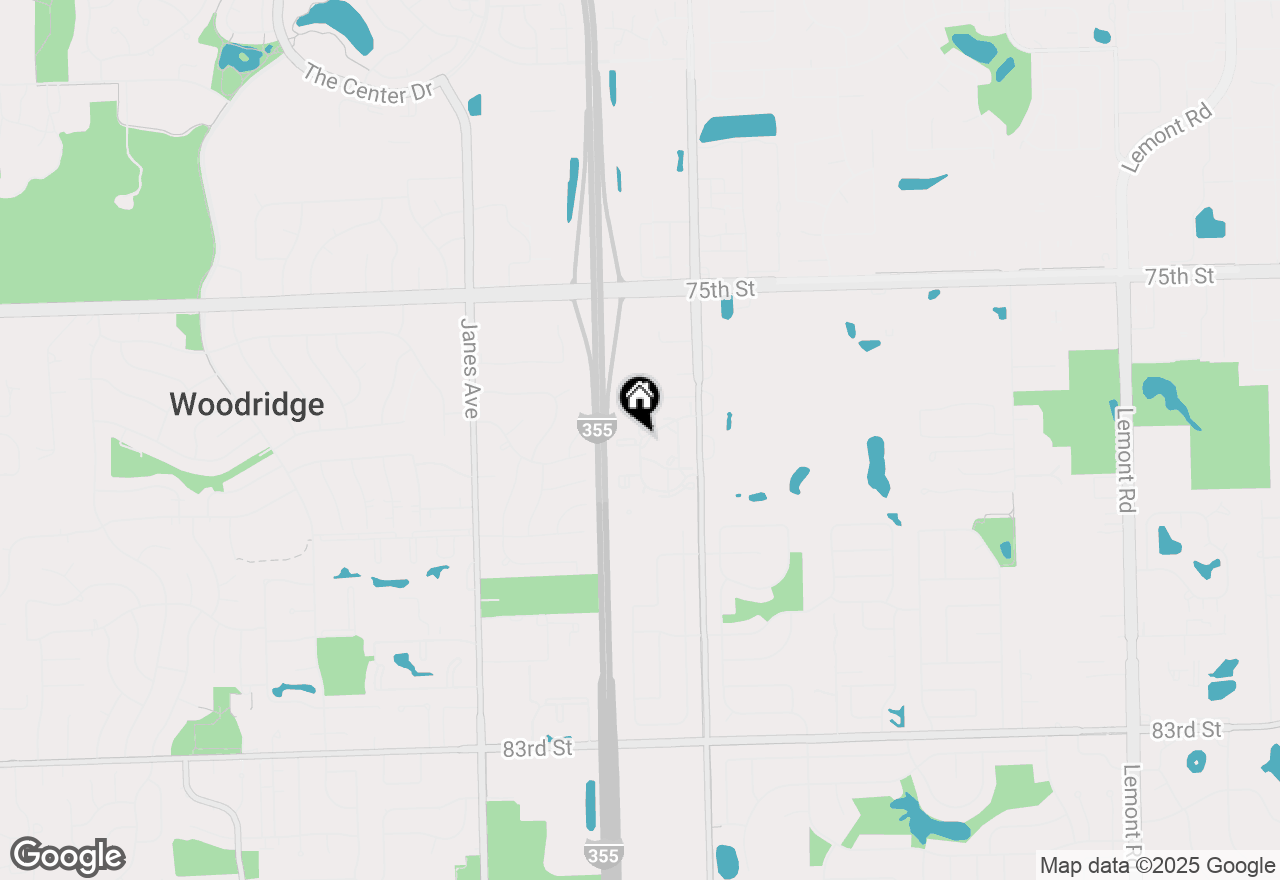 Map of 2110 Country Club Drive, Woodridge, IL 60517