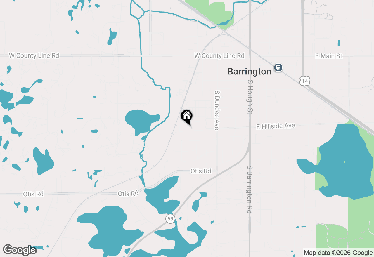 Map of 460 W Hillside Avenue, Barrington, IL 60010