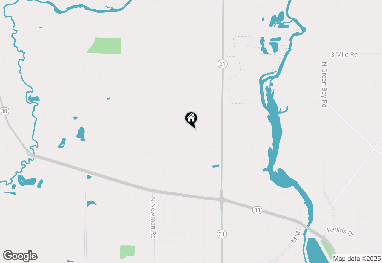 Map of 3421 Twin Ln, Racine, WI 53406