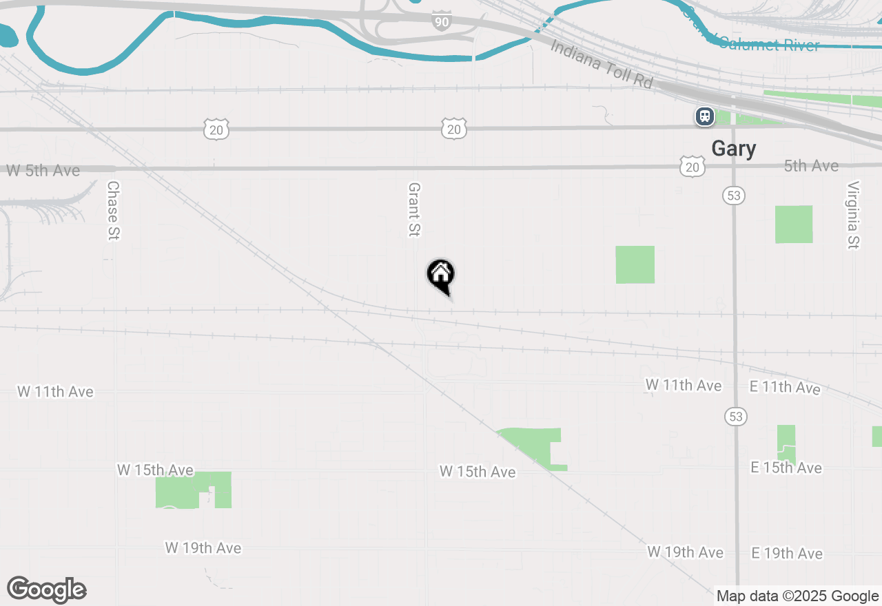 Map of 851 Johnson Street, Gary, IN 46402