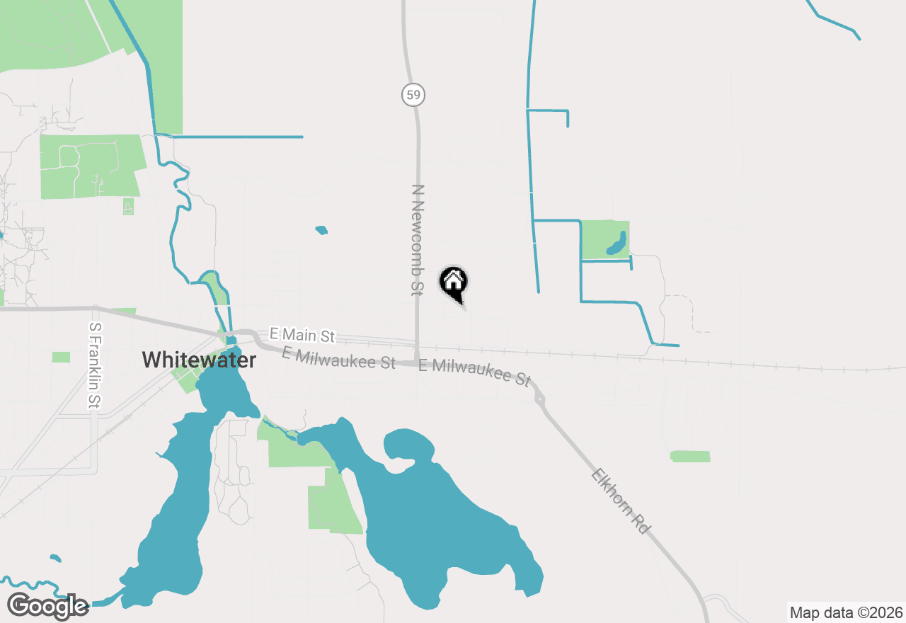 Map of 814 E Chicago St, Whitewater, WI 53190