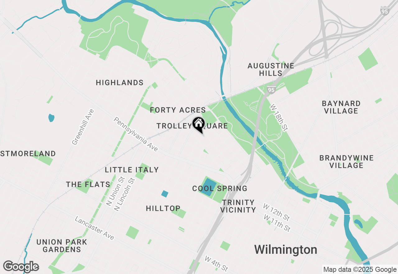 Map of 1505 Delaware Avenue #1A, Wilmington, DE 19806