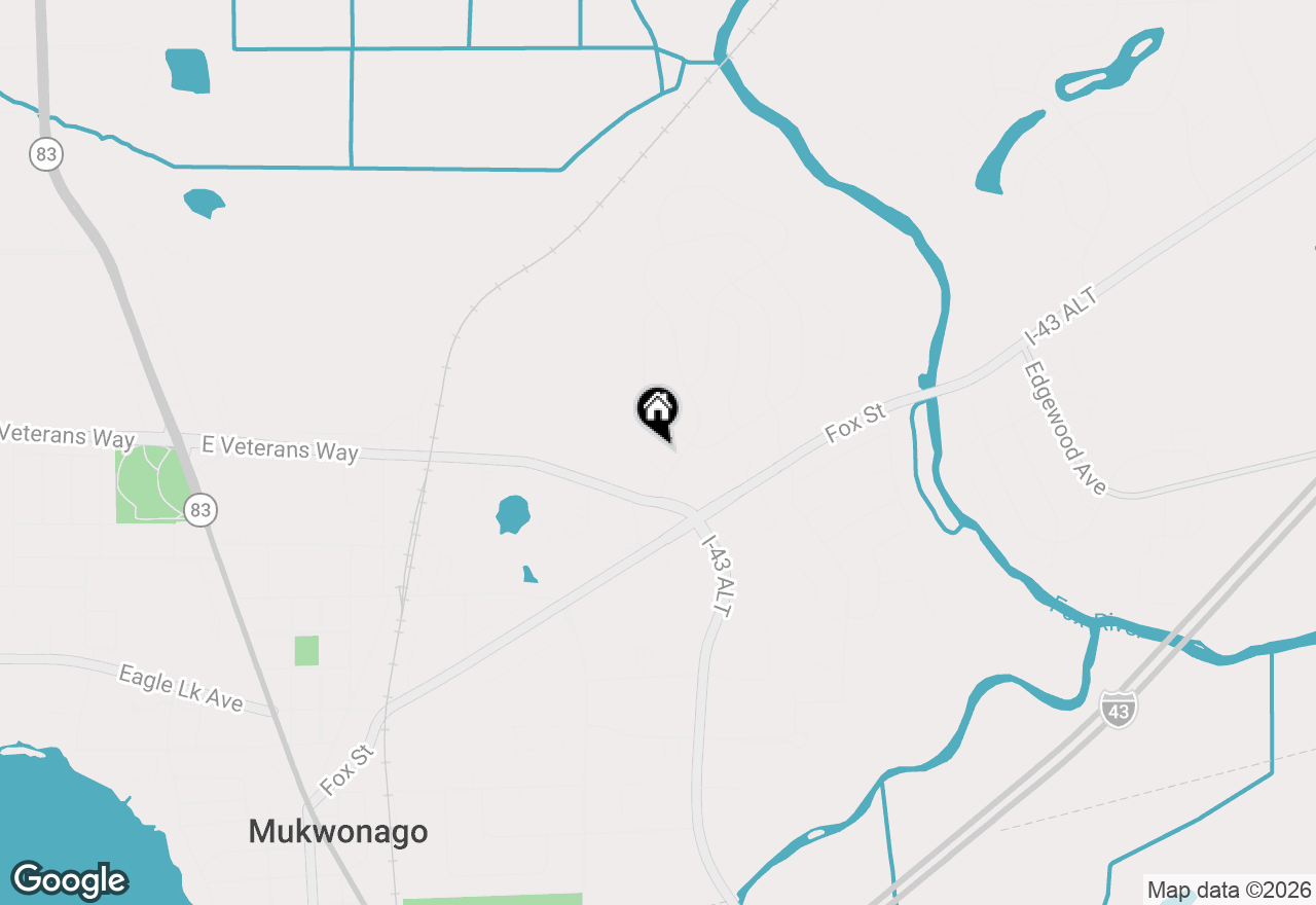 Map of 1045 Sundown Ct #1047, Mukwonago, WI 53149