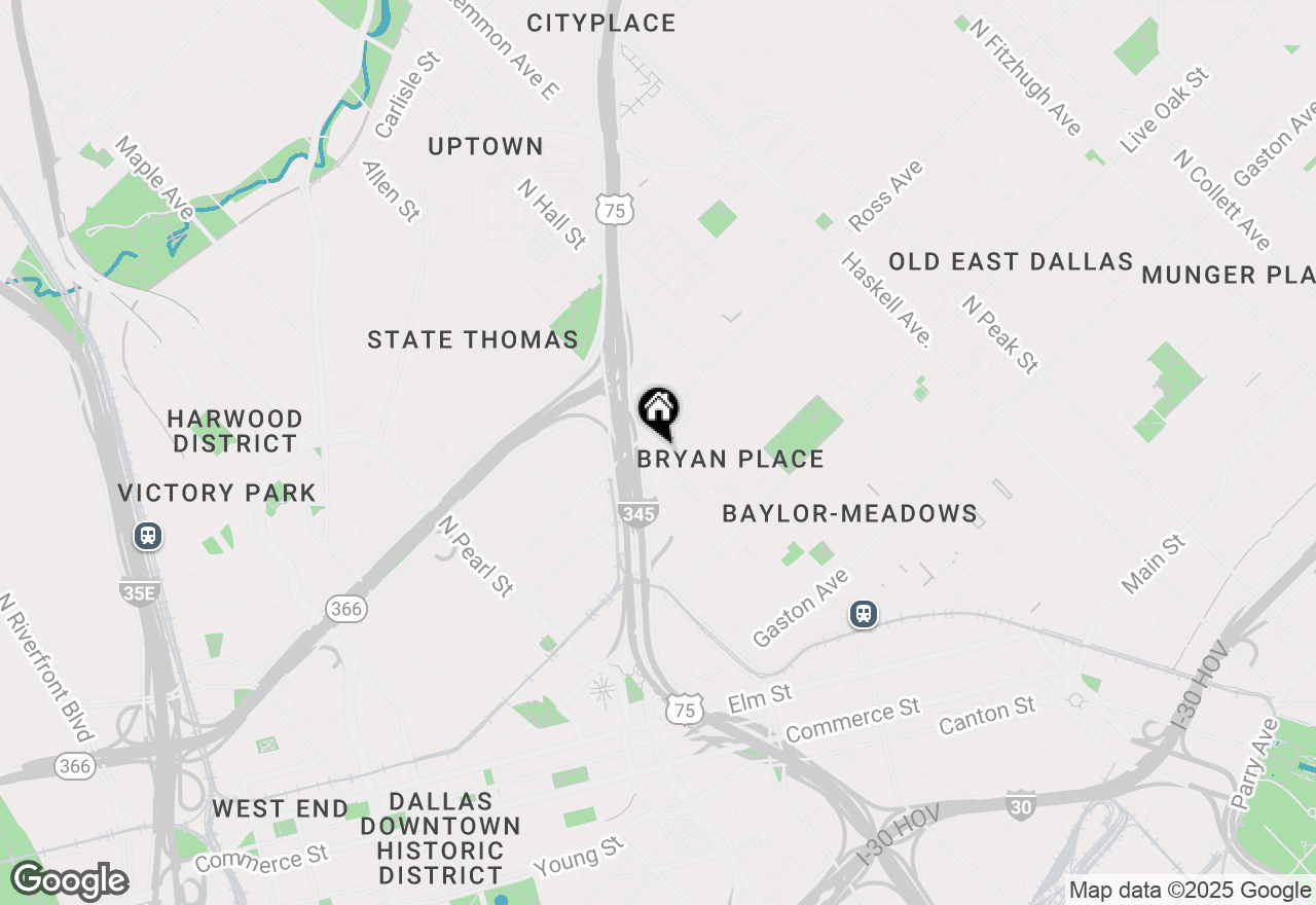 Map of 1001 Liberty Street #113, Dallas, TX 75204