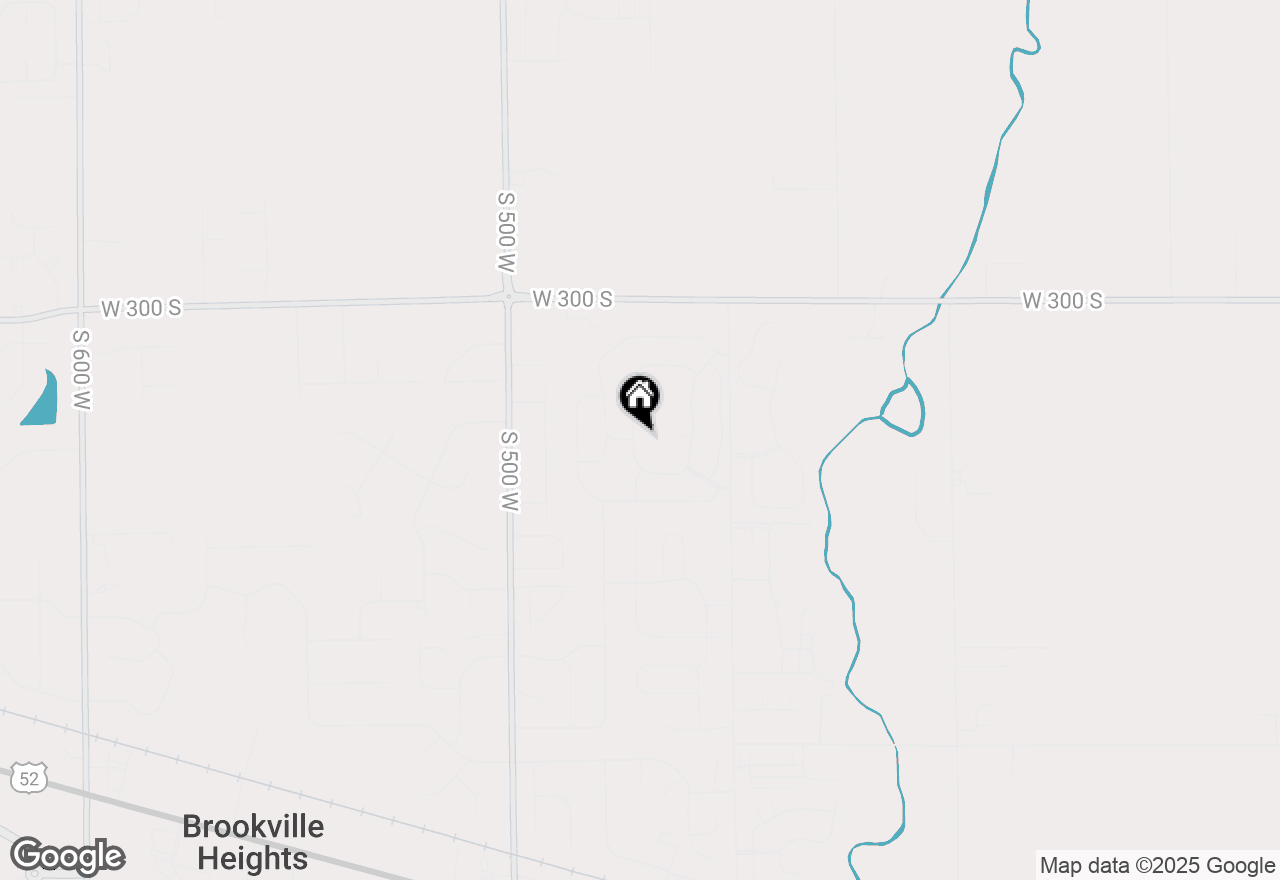 Map of 3317 S Ansley Drive, New Palestine, IN 46163