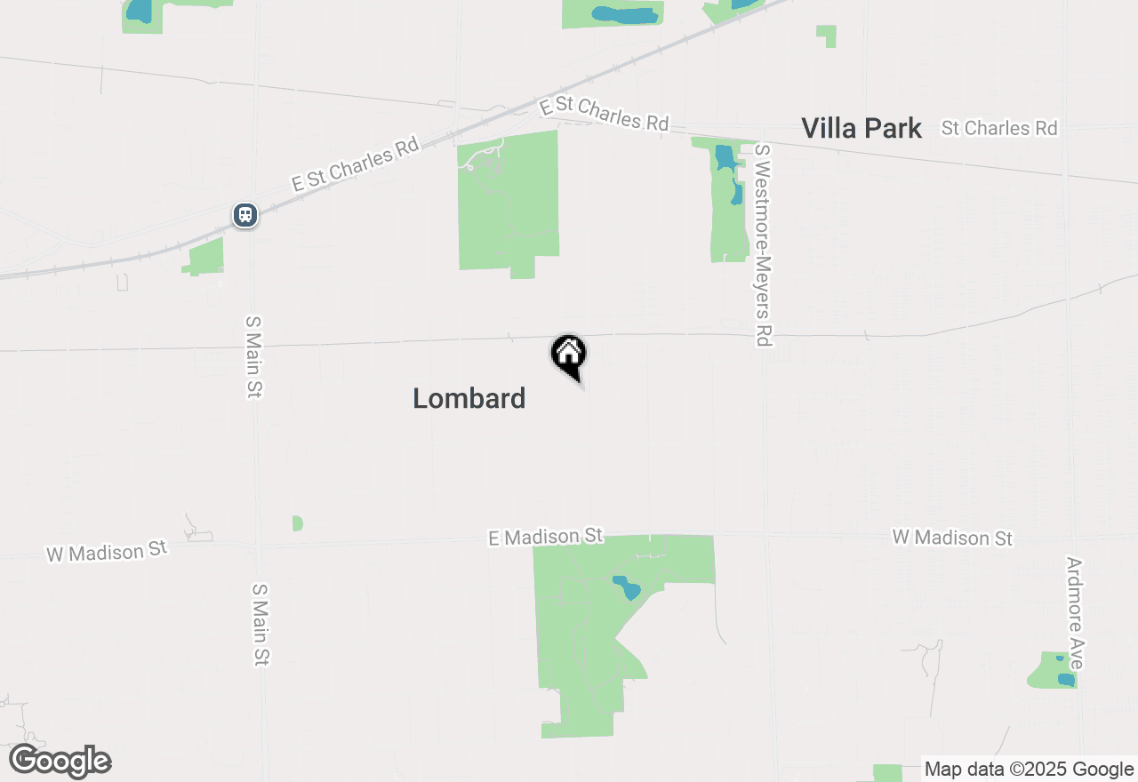 Map of 349 S Edgewood Avenue, Lombard, IL 60148