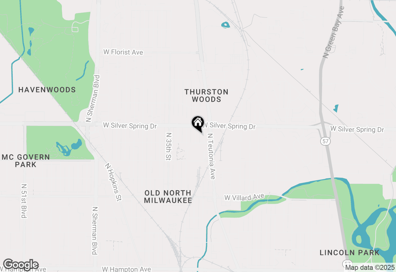 Map of 5528 N 32nd St, Milwaukee, WI 53209