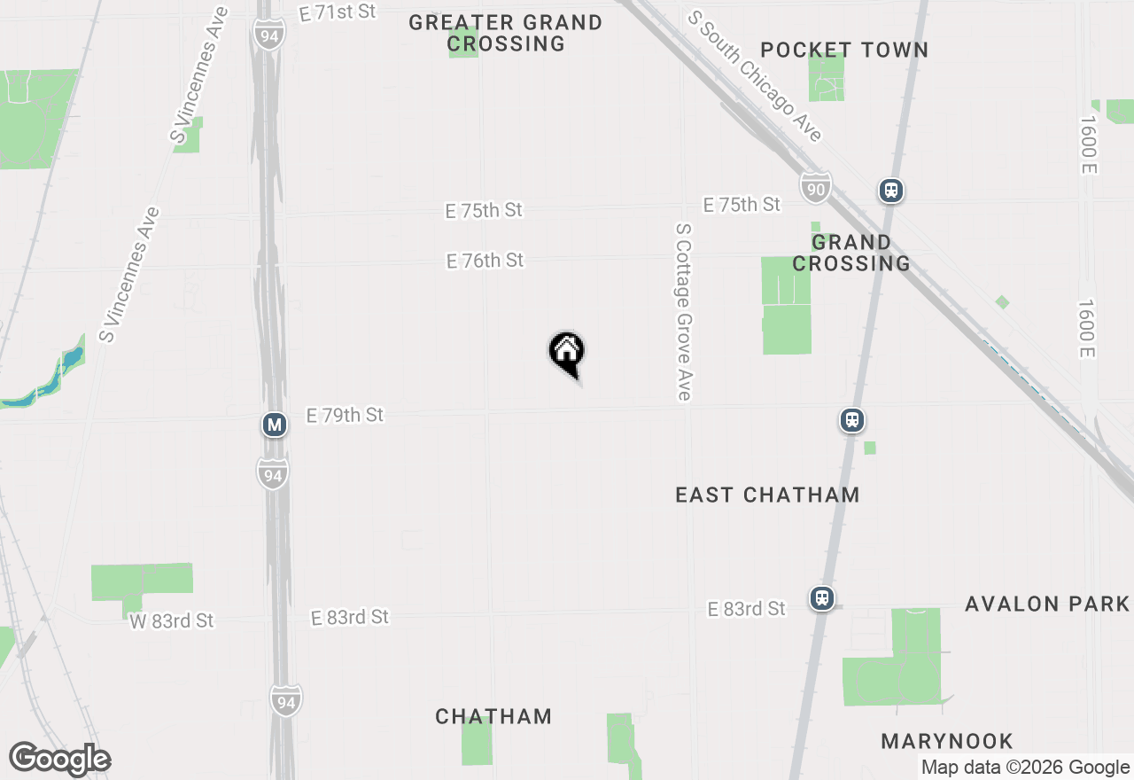 Map of 7835 S Rhodes Avenue, Chicago, IL 60619