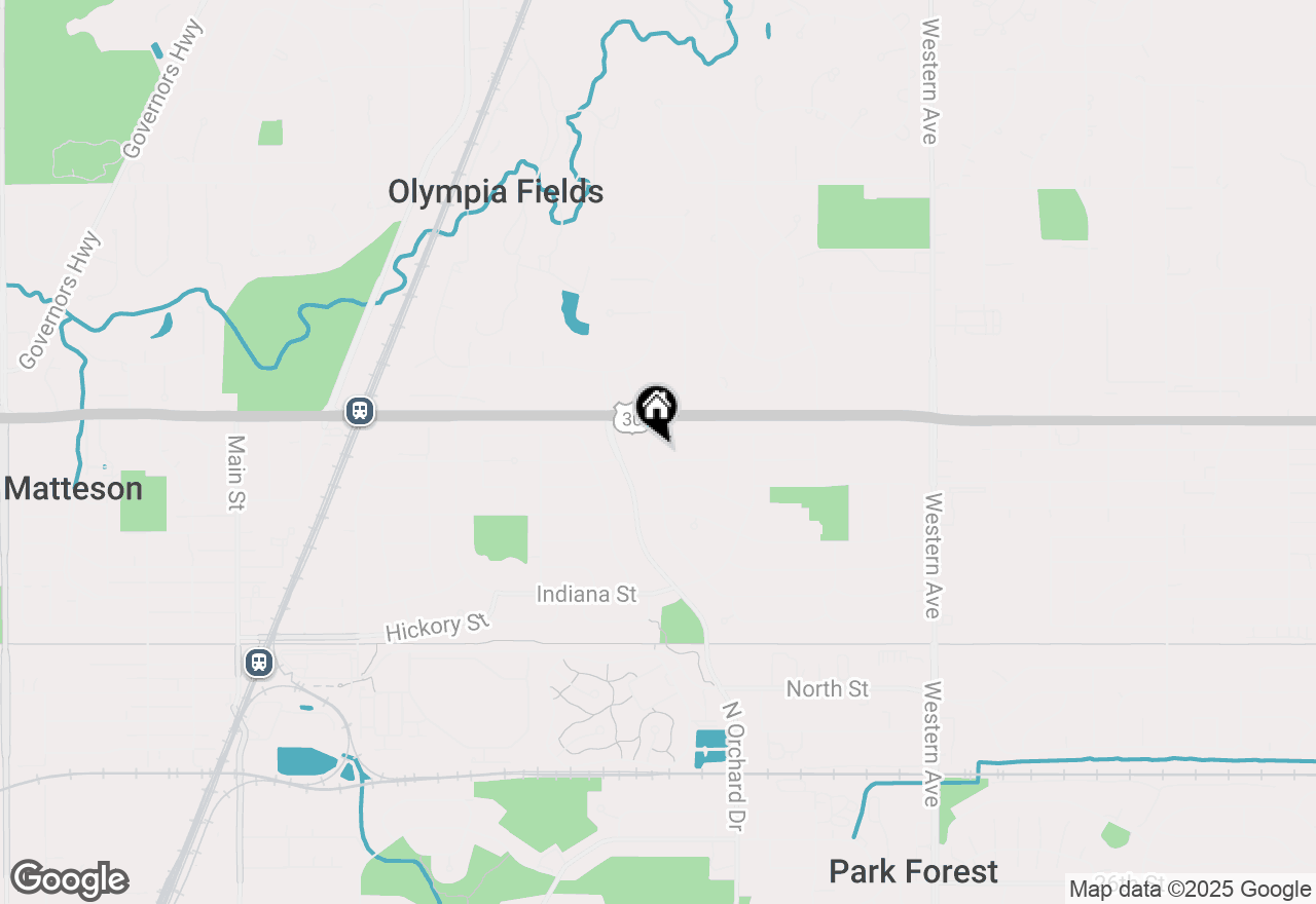 Map of 417 New Salem Street, Park Forest, IL 60466