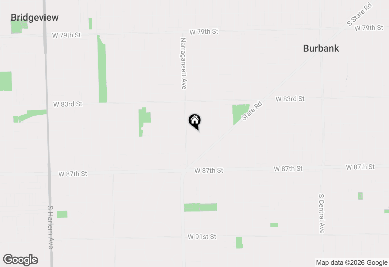 Map of 6328 W 85th Street, Burbank, IL 60459