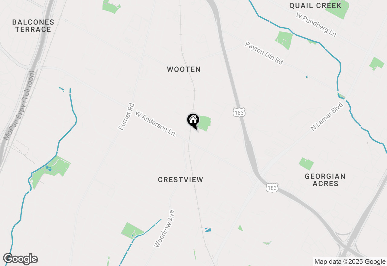 Map of 7912 Burrell Dr, Austin, TX 78757