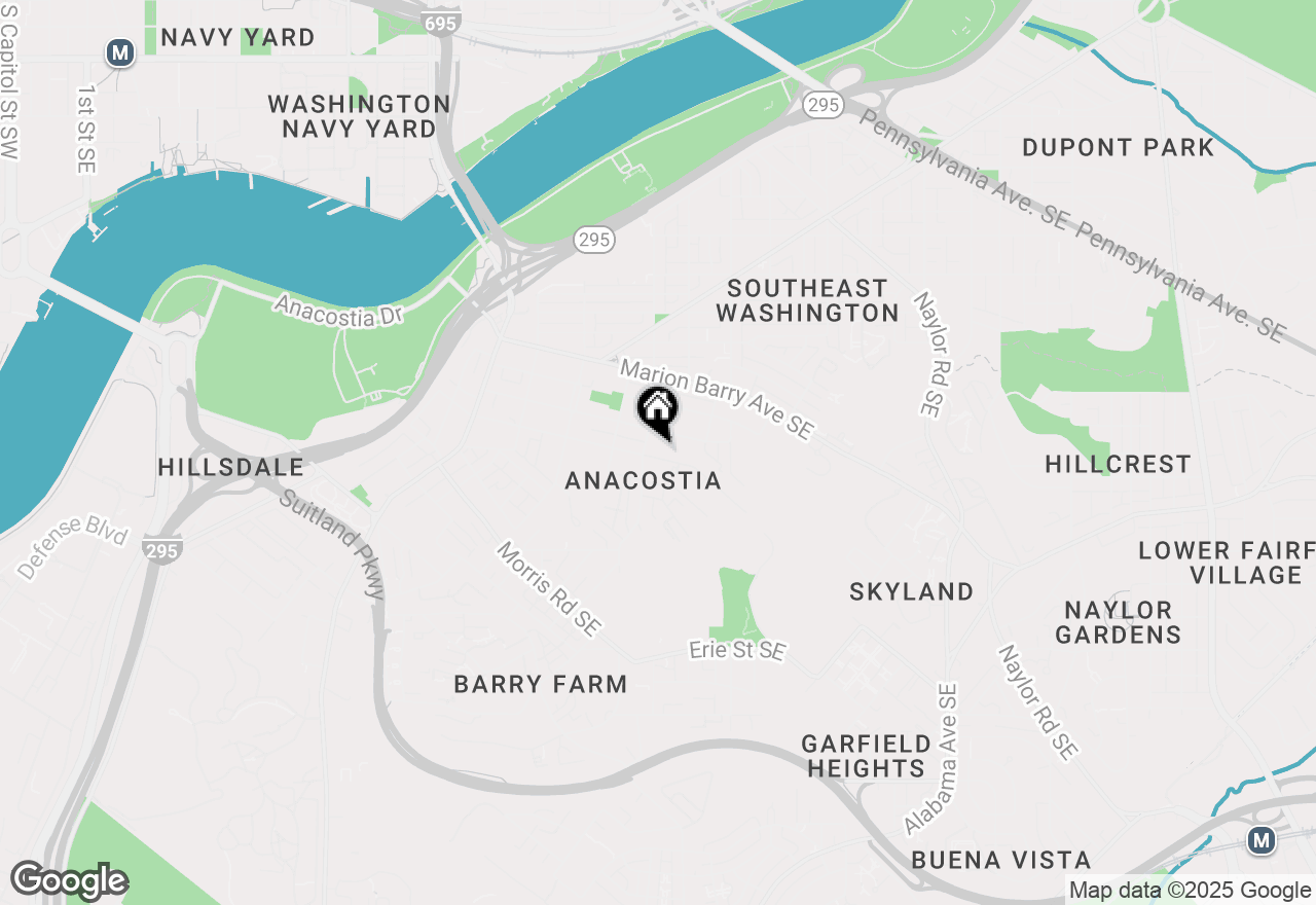 Map of 1608 W Street Se #1, Washington, DC 20020