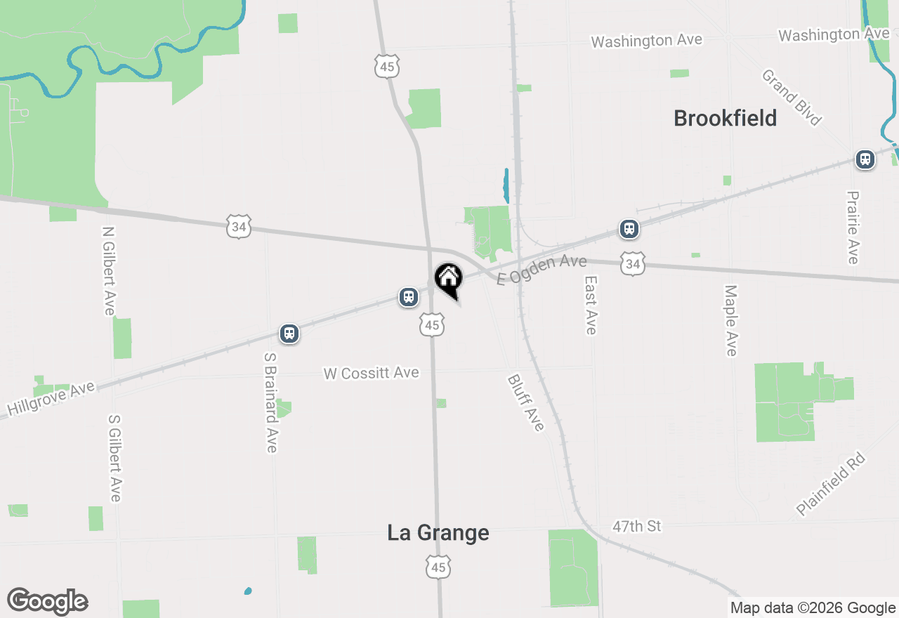 Map of 34 S 6th Avenue #2K, La Grange, IL 60525