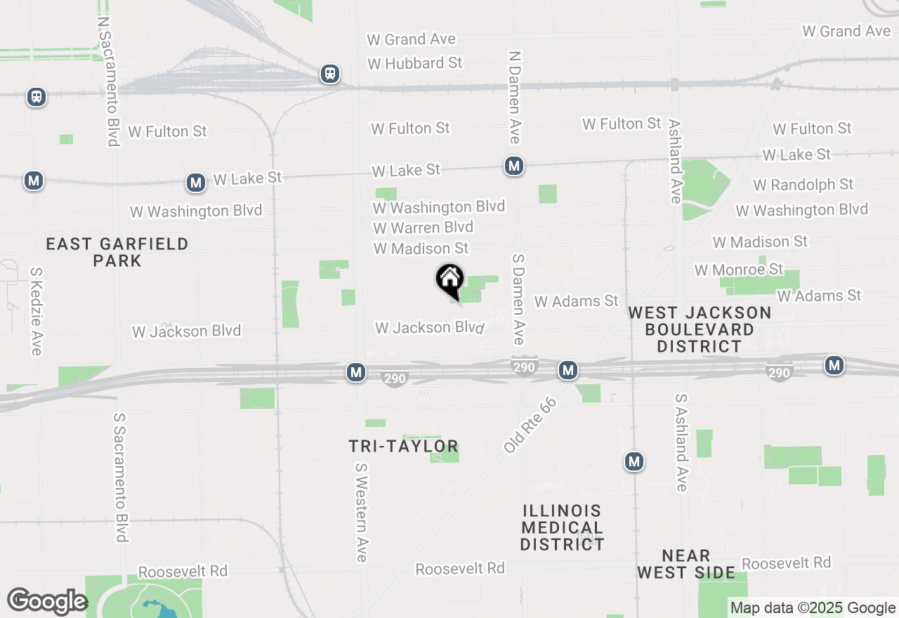 Map of 2147 W Adams Street #3N, Chicago, IL 60612