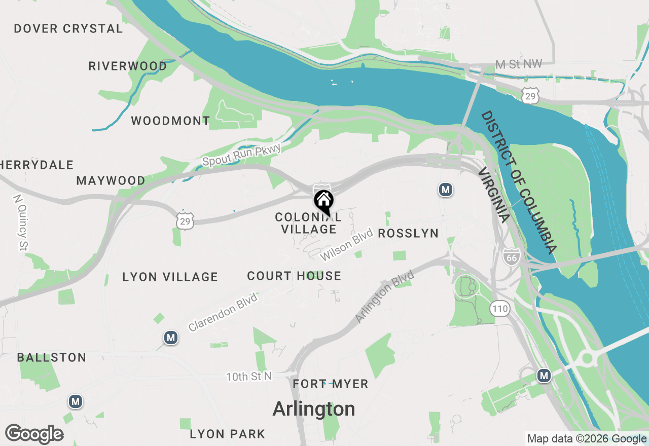 Map of 1806 Key Boulevard #9476, Arlington, VA 22201