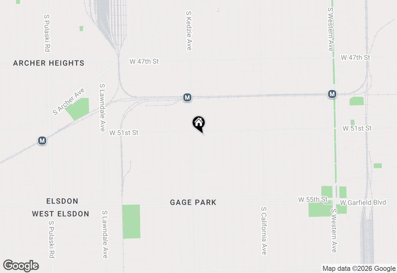 Map of 5110 S Troy Street, Chicago, IL 60632