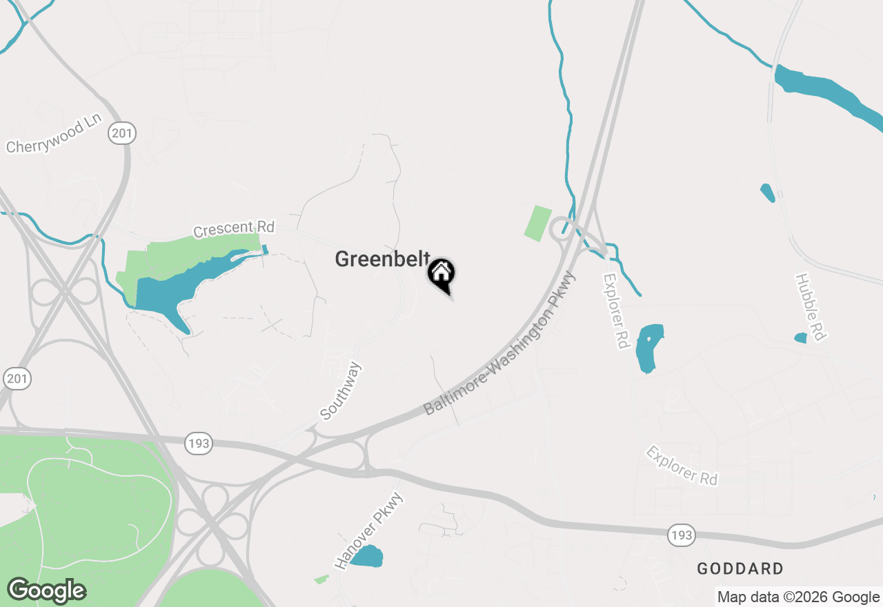 Map of 36 Ridge Road, Greenbelt, MD 20770