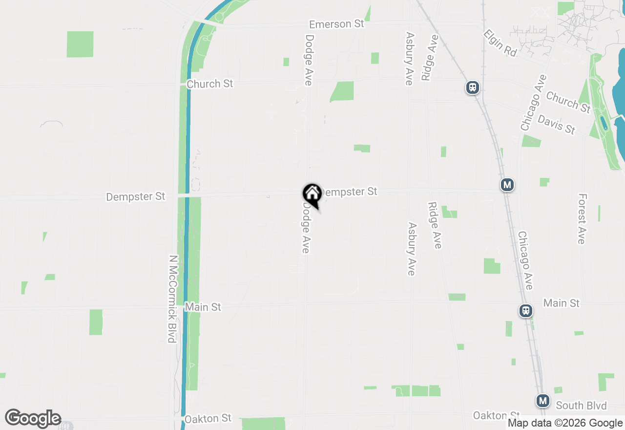 Map of 1817 Crain Street, Evanston, IL 60202