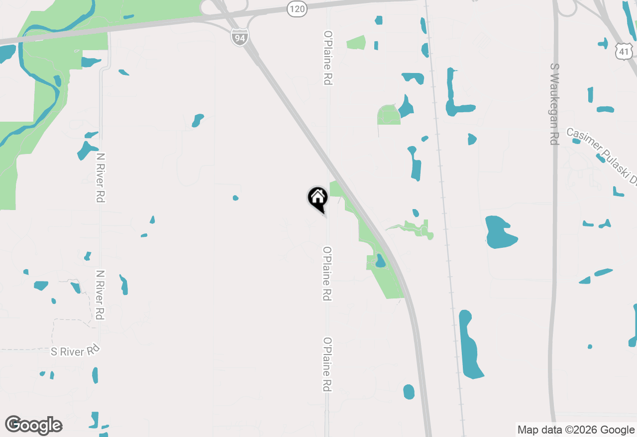 Map of 1551 Thorneberry Court, Libertyville, IL 60048