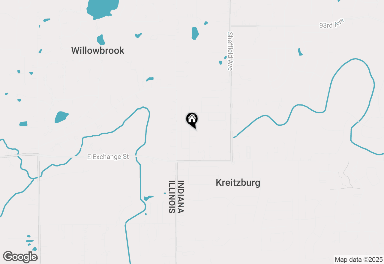 Map of 9935 Gettler Street, Dyer, IN 46311