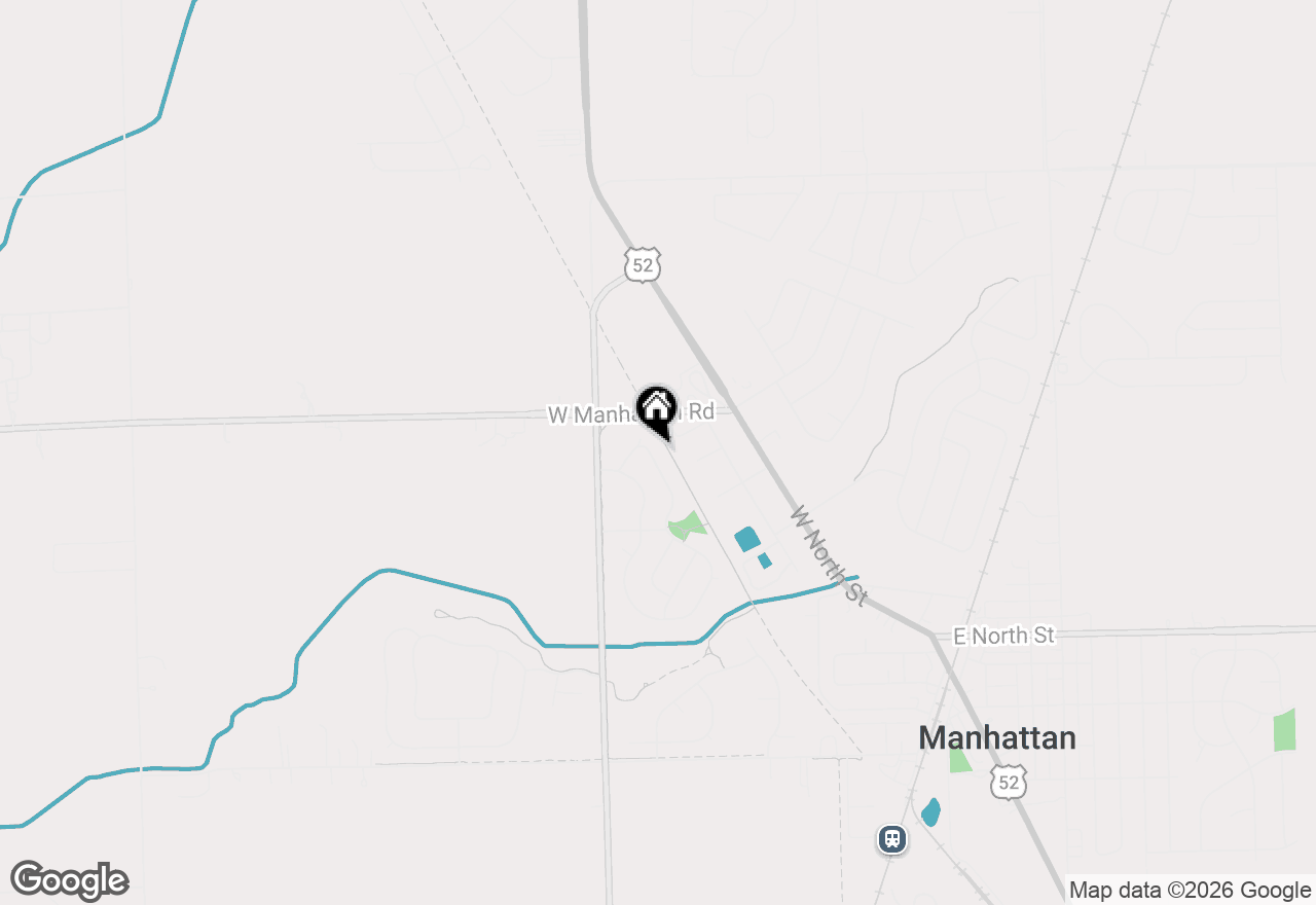 Map of 25181 Faraday Road, Manhattan, IL 60442