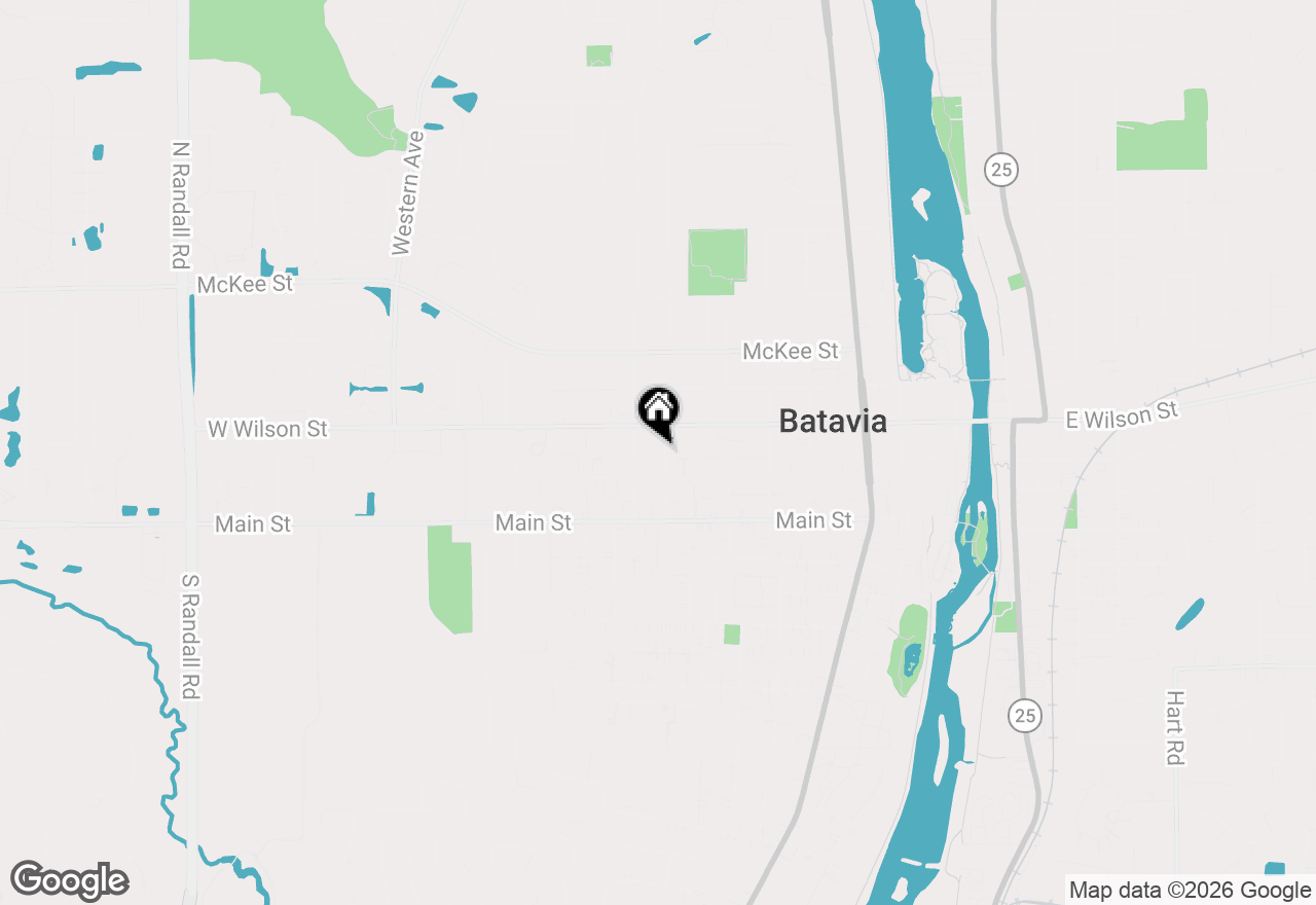 Map of 23 S Mallory Avenue, Batavia, IL 60510