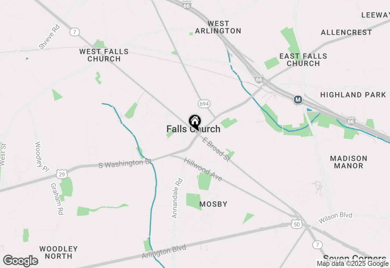 Map of 101 Broad Street W #302, Falls Church, VA 22046