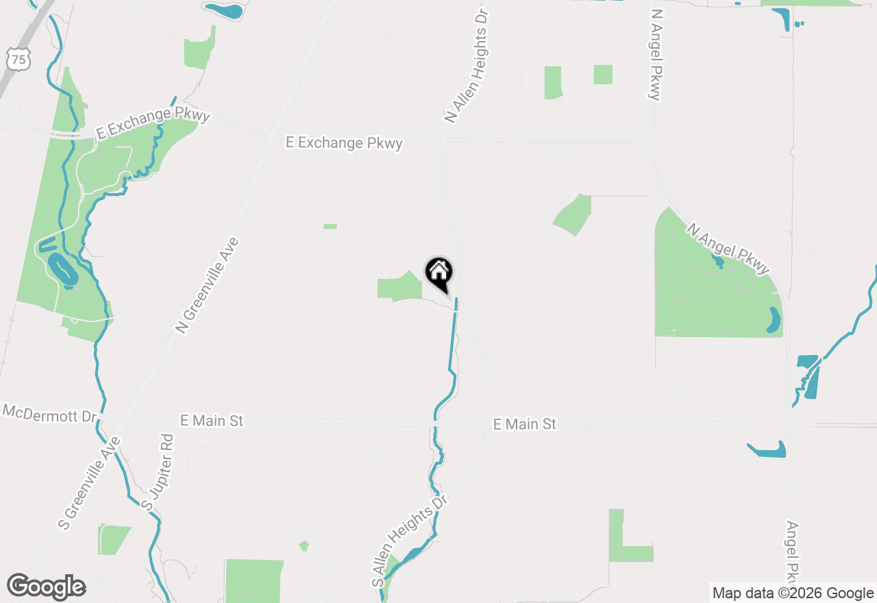 Map of 1111 Timbercreek Drive, Allen, TX 75002