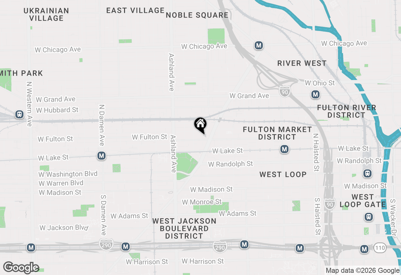Map of 1420 W Fulton Street, Chicago, IL 60607