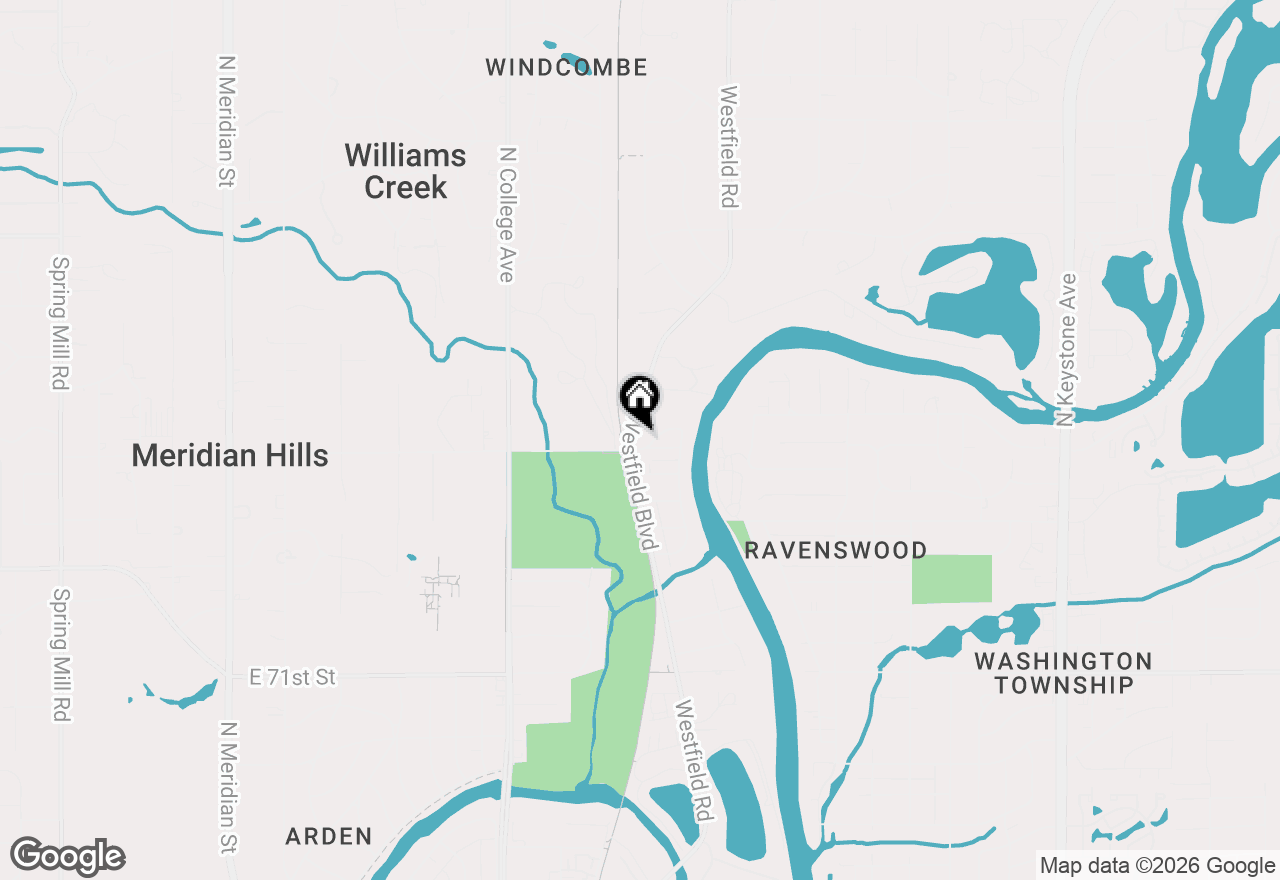 Map of 1012 E 75th Street, Indianapolis, IN 46240
