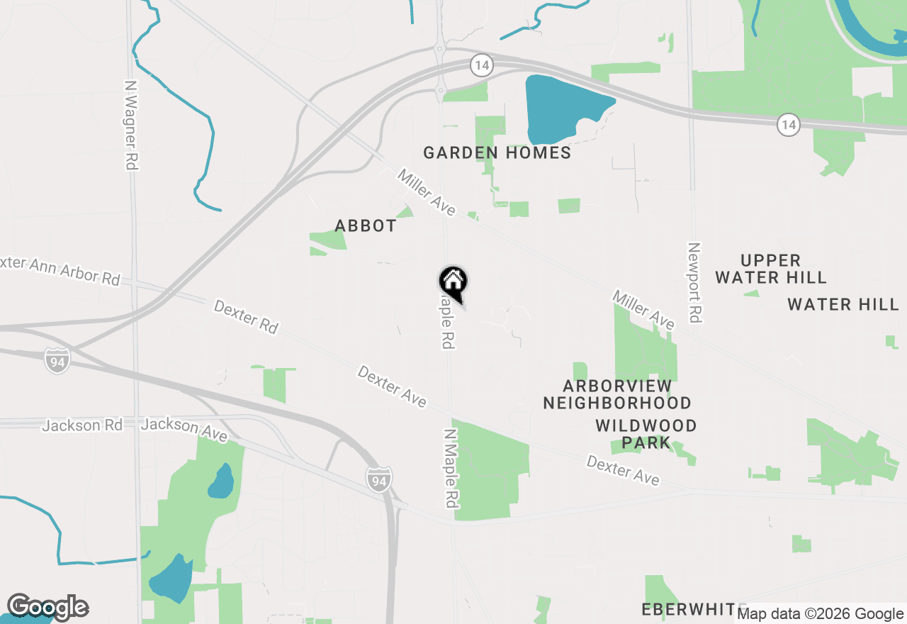 Map of 924 N Maple Road, Ann Arbor, MI 48103