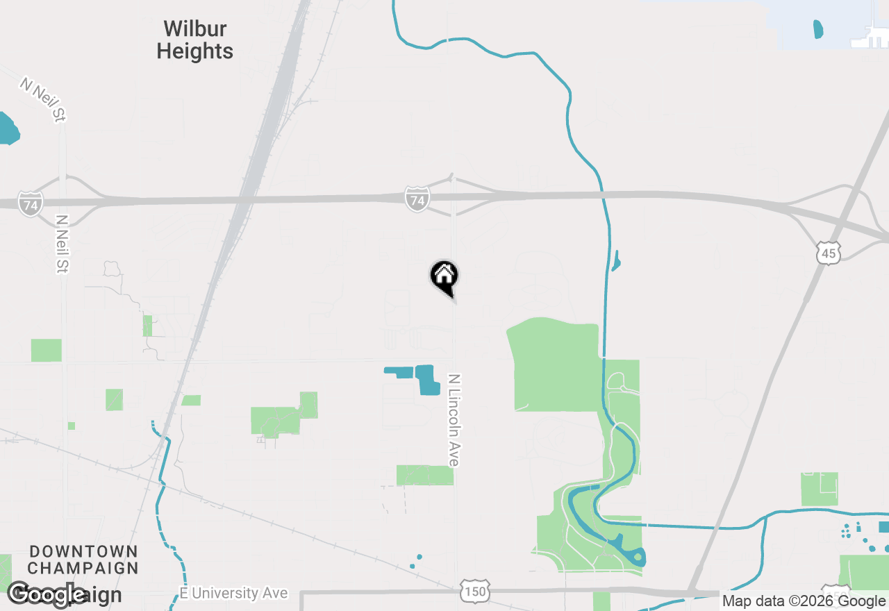Map of 1901 N Lincoln Avenue #105, Urbana, IL 61801