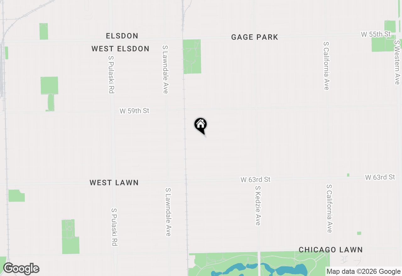 Map of 3507 W 60th Place, Chicago, IL 60629
