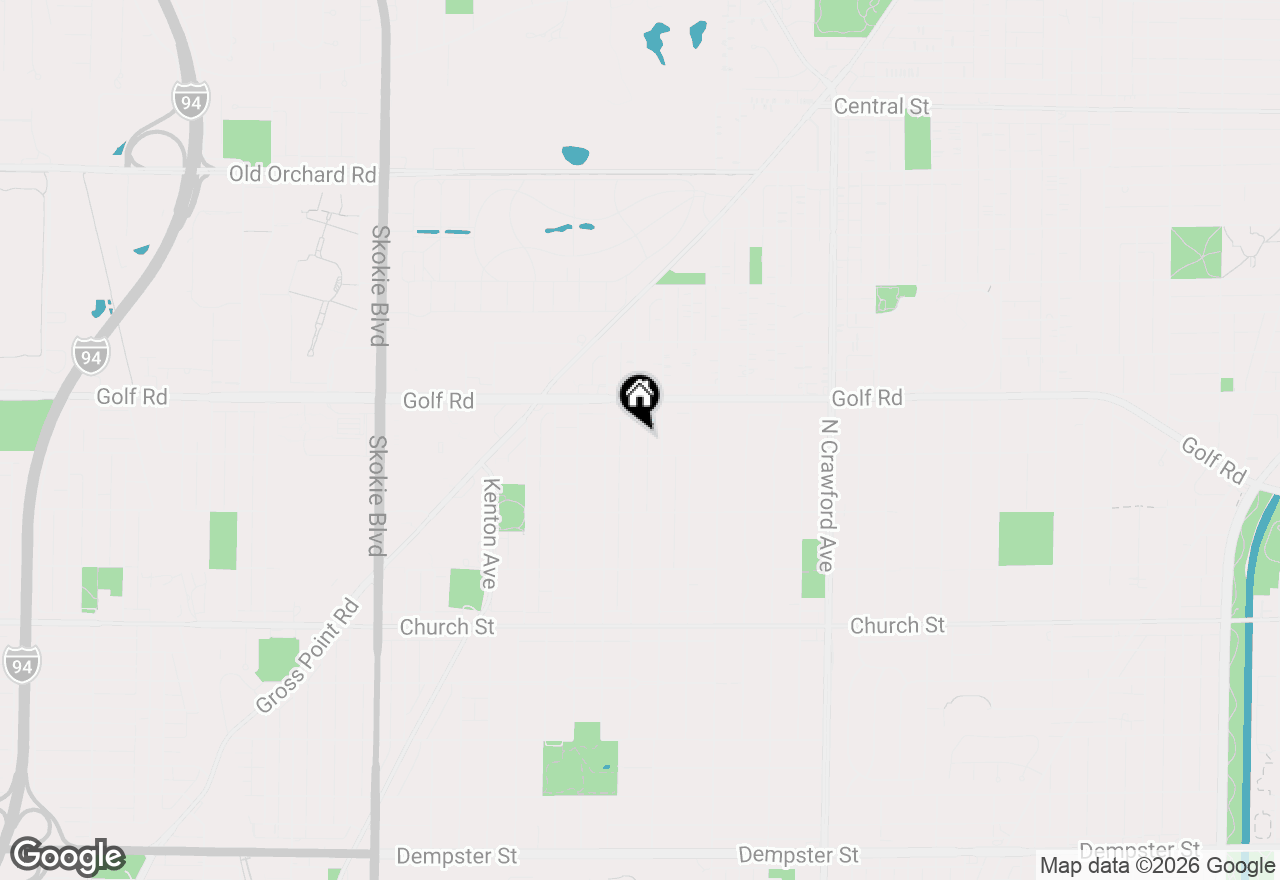 Map of 9513 Lowell Avenue, Skokie, IL 60076