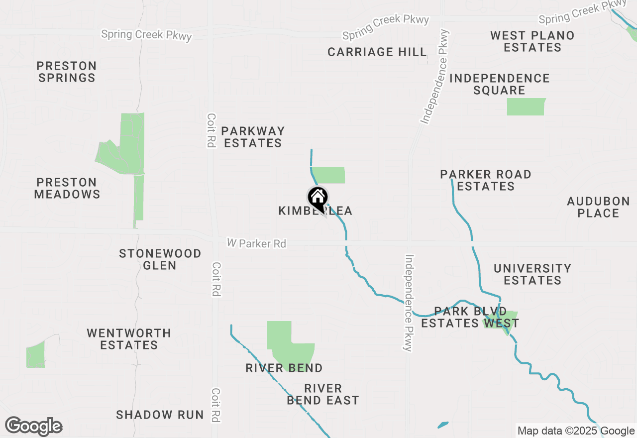 Map of 3400 Mission Ridge Road, Plano, TX 75023