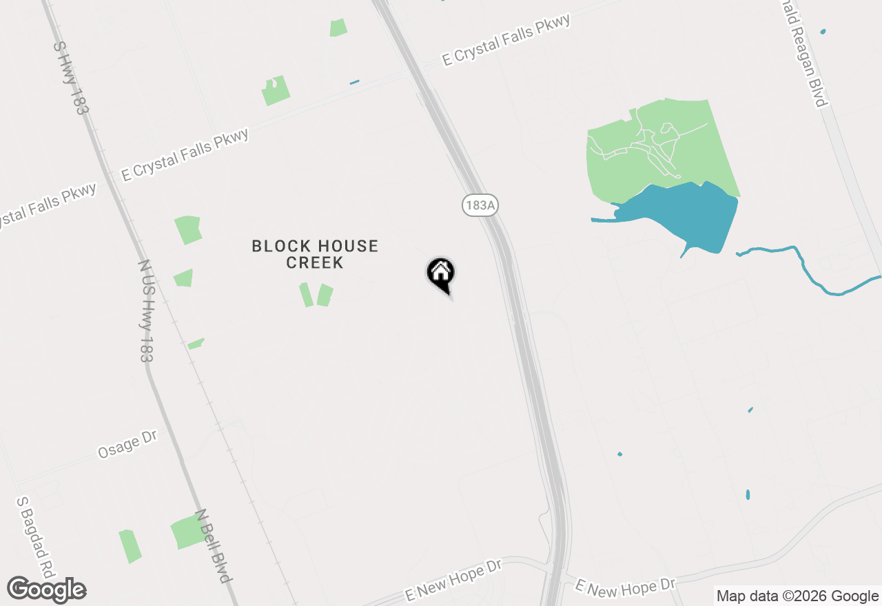 Map of 16901 Stockton Dr, Leander, TX 78641