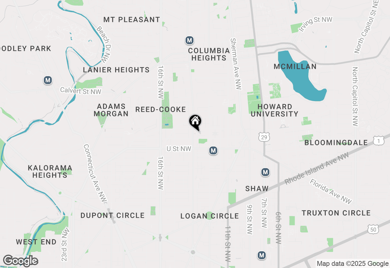 Map of 2125 14th Street Nw #707, Washington, DC 20009