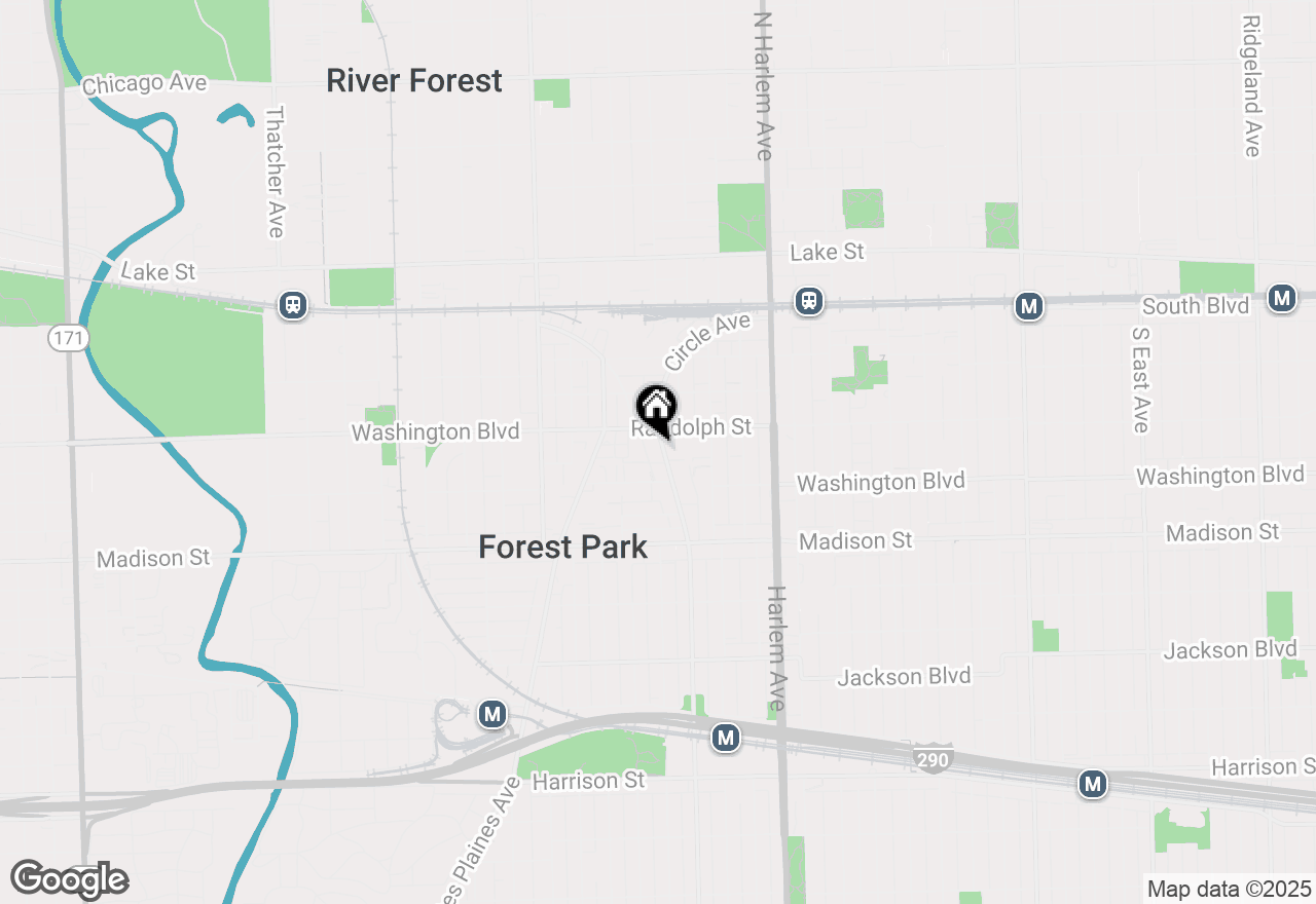 Map of 219 Circle Avenue, Forest Park, IL 60130