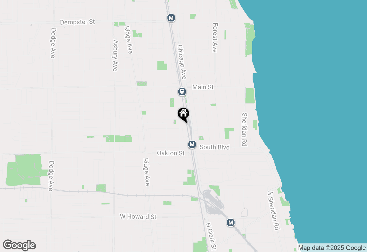 Map of 601 Linden Place #305, Evanston, IL 60202