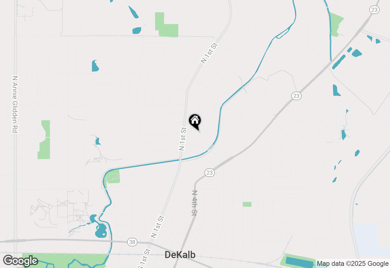 Map of 111 Tilton Park Drive, Dekalb, IL 60115