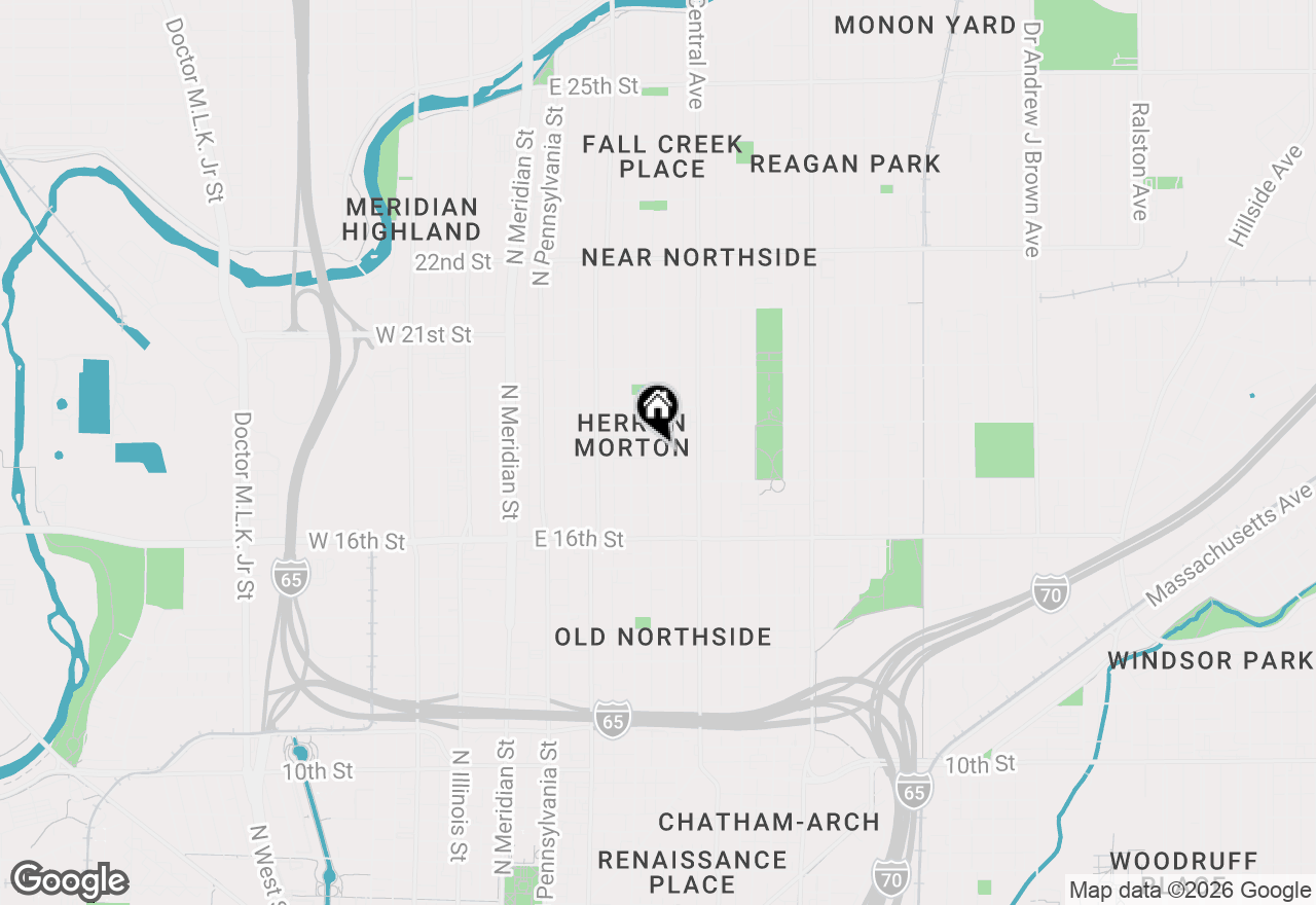 Map of 1808 N New Jersey Street, Indianapolis, IN 46202