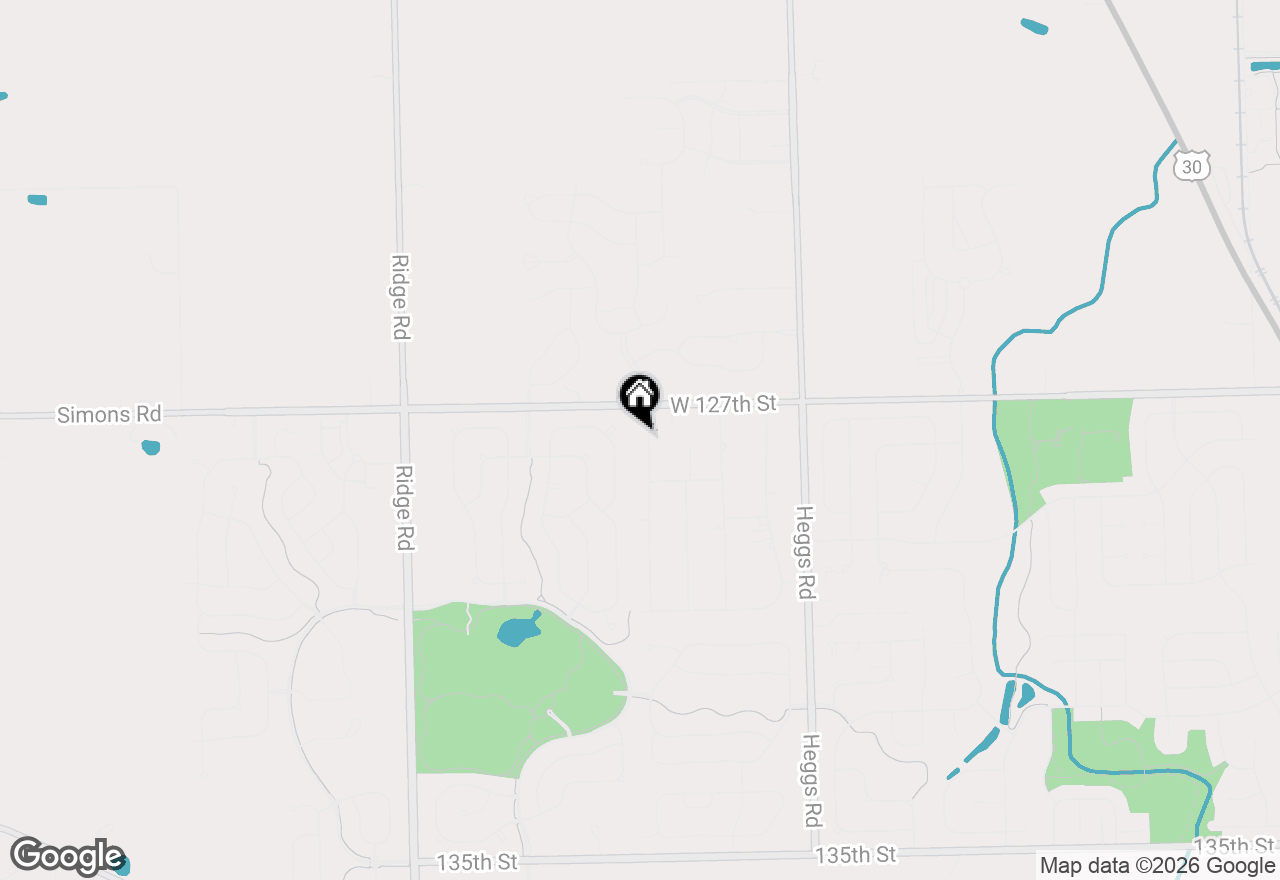 Map of 12732 S Elizabeth Drive, Plainfield, IL 60585