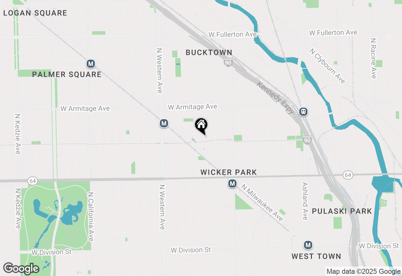Map of 2147 W Churchill Street, Chicago, IL 60647