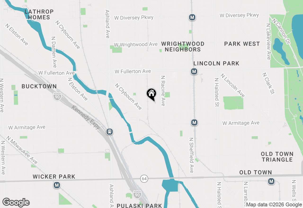 Map of 2135 N Lakewood Avenue #1, Chicago, IL 60614