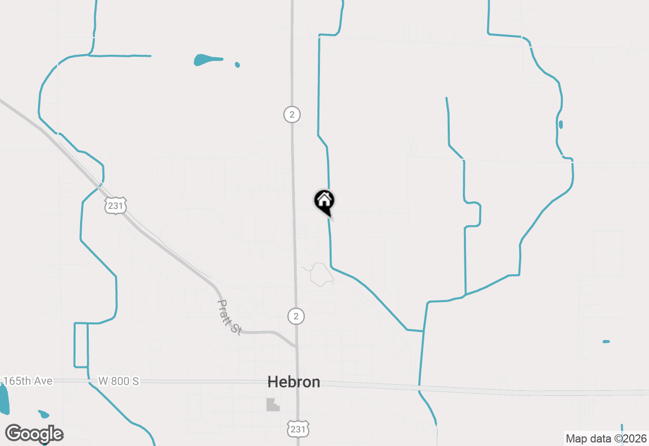 Map of 19 Maxwell Street, Hebron, IN 46341