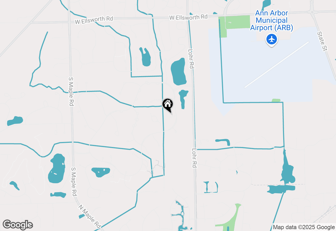Map of 1716 Bent Pine Court, Ann Arbor, MI 48108