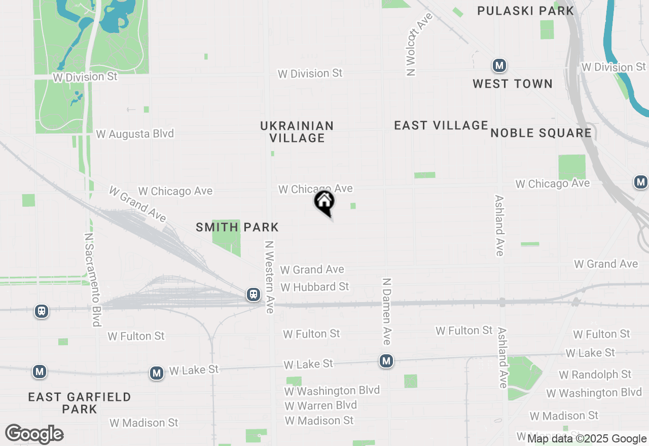 Map of 2203 W Huron Avenue, Chicago, IL 60622