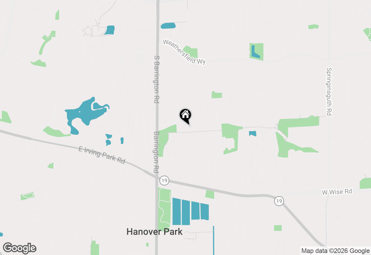 Map of 7784 Huntington Circle S, Hanover Park, IL 60133
