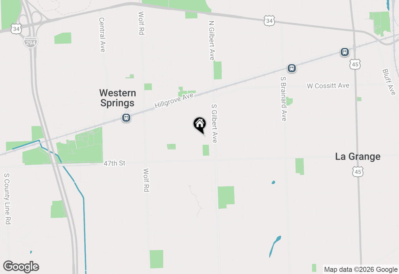 Map of 4546 Harvey Avenue, Western Springs, IL 60558