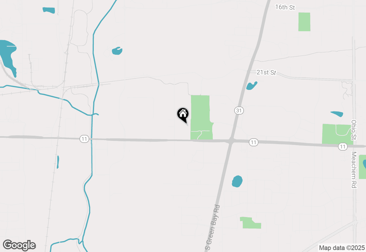 Map of 2831 Cozy Acres Rd, Mount Pleasant, WI 53406